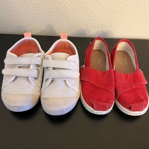 Toms and Cat & Jack girl shoes